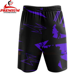 กางเกงชายหาดผู้ชายสั่งทำขายส่ง เอวกลาง มีเชือกผูก ลายพิมพ์โลโก้ด้านหน้า โพลีเอสเตอร์ หลายสี ไซส์ใหญ่ - Product Image 2