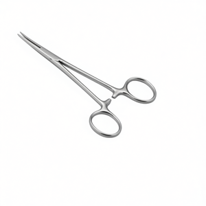 Pinzas Curvas Manuales de Acero Inoxidable, Instrumento de Fuente de Alimentación para Kits Quirúrgicos, Instrumentos Quirúrgicos Básicos - Product Image 1