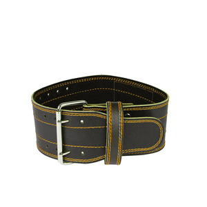 Factory Direct Leather Weightlifting Belt with Steel Buckle, Non-Slip Heavy Duty Adjustable Support for Gym, Powerlifting - Product Image 5