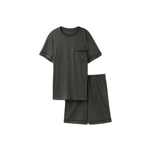 Ensemble d'été pour hommes, chemise et short décontractés respirants, tenue d'été en deux pièces, tissu doux, vêtements de tous les jours, vêtements de vacances à la plage - Product Image 5