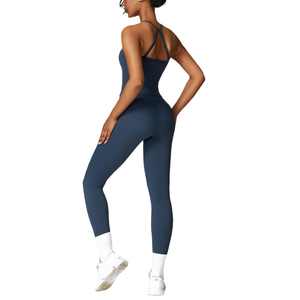 Hot Sale Women's Sleeveless Breathable <b>Crop</b> <b>Top</b> Gym Wear Breathable Yoga Bra with Leggings Front Logo Yoga Sets - Product Image 6