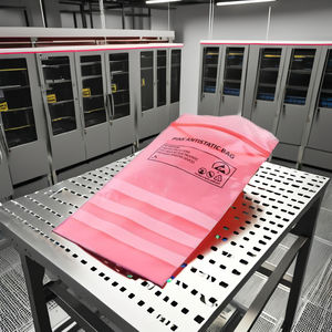 Bolsas con Cierre de LDPE Seguras para ESD con Película Impresa en Huecograbado para el Empaquetado de Componentes Electrónicos Sensibles - Product Image 1
