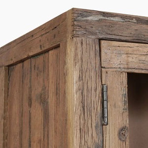 Modern Eco-friendly Wooden <b>Sideboard</b> with Glass Doors and 4 ft <b>Storage</b> Drawers for Dining Living Room School & Hospital Use - Product Image 5