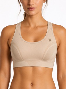 Soutien-gorge de sport élégant pour femme, nouvelle collection, grandes tailles, personnalisable, respirant, écologique, en dentelle, compression, fitness, fermeture avant - Product Image 1