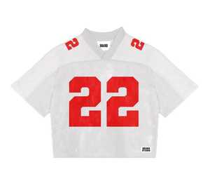 Custom Streetwear Trendy Printed Breathable Football Shirt Design Logo Mesh Cropped Boxy Fit 100% Polyester Jerseys - Product Image 3