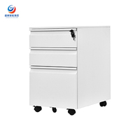 Armoire de classement en acier à 3 tiroirs grande capacité, robuste, pour le rangement de dossiers et de classeurs de bureau