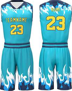 Nouvel ensemble uniforme de basketball pour homme 2026, impression par sublimation unique, design personnalisé, pas cher, grande taille, séchage rapide, nouveau design - Product Image 2