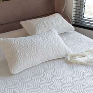 Nouvel Arrivage Drap-housse matelassé en coton brossé, Taille US, Respectueux de la peau, Ensemble 2 ou 3 pièces pour lit simple - Product Image 2