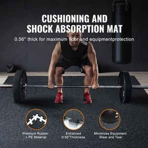 Tappetini per Palestra Spessi 0,56 Pollici, 25 Piastrelle in Gomma con Superficie in Schiuma EVA, Copertura 63,5x63,5 cm, 9,3 m², Edizione Speciale 25° Anniversario - Product Image 4