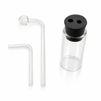 Bouteille de lavage de gaz en verre borosilicate 3.3 Drechsel G027-00-00-Z, bulleur de gaz de laboratoire avec bouchon à 2 trous