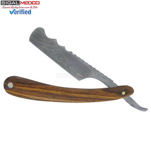 SIGAL MEDCO Customized Packaging Double Edge Shaving Razor for <b>Men</b> Stainless Steel with Natural Wooden Handle - Product Image 5