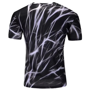 เสื้อยืดกีฬาถักแบบสปอร์ตระบายอากาศได้ดีสำหรับผู้ชาย ออกกำลังกาย ทีมเวิร์ค ผลิตตามสั่ง (OEM) โพลีเอสเตอร์ - Product Image 3