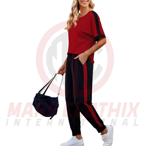 Conjunto deportivo de verano para niñas, tela elástica transpirable, ropa deportiva para entrenamiento, fitness y ejercicio, conjunto deportivo para mujer, más vendido. - Product Image 2