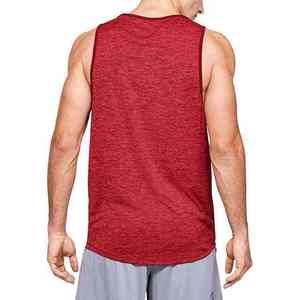<b>Top</b> Quality Men Tank <b>Tops</b> With Custom Logo Printing Hot Sale Fitness Wear Bodybuilding Men Gym <b>Vest</b> <b>red</b> color - Product Image 6
