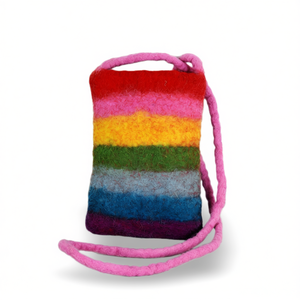 Sac à bandoulière coloré pour femme, sac à main en feutre tendance - Product Image 2