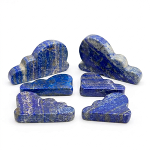 Cristal de lapislázuli tallado en forma de nube de alta calidad, piedra de cristal en forma de nube, decoración para el hogar, cristal tallado al por mayor - Product Image 3