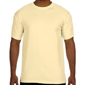 Dernière mode T-Shirt col rond décontracté 100% coton arrivée en gros personnalisé marque solide chemise bas quantité minimale de commande - Product Image 6