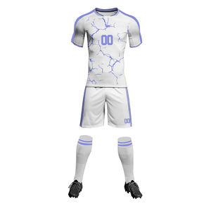 Maillots et hauts personnalisés, tenues de football à séchage rapide, ensembles d'uniformes de football, maillots de football en polyester et maille, ensembles de football - Product Image 4