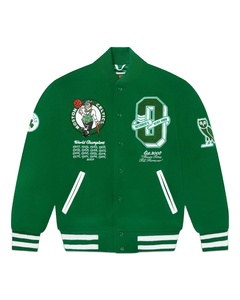 Services OEM Personnalisation Veste d'hiver pour hommes Letterman Vente en gros Tissu de laine Style décontracté avec col montant pour l'extérieur - Product Image 1