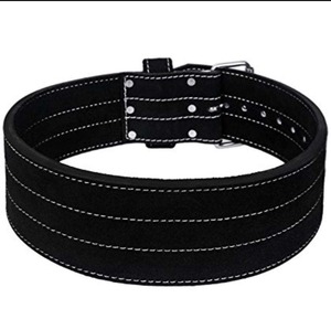 Ceinture de musculation en cuir noir pour homme, réglable, avec boucle de maintien lombaire, équipement de fitness pour entraînement de force - Product Image 3