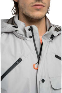 Chaqueta Cargo Techwear para Hombre – Diseño Funcional con Múltiples Bolsillos y Estilo Urbano con Logotipo Personalizado - Product Image 4