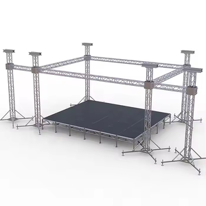 Estructura de Escenario Portátil de Aluminio para Actuaciones de Orquestas Pequeñas y Alquiler de Eventos, Sistema de Soporte Resistente para Iluminación y Audio - Product Image 6