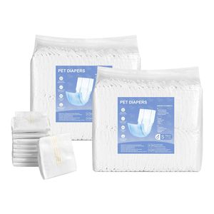 Pannolini Monouso Super Assorbenti per Cani Maschi, Fascia Addominale a 360 Gradi Anti-Perdita con Indicatore di Umidità, Fascia Protettiva per Cani - Product Image 1