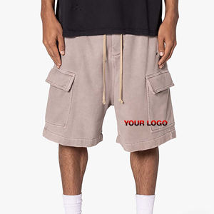 Pantalones Cortos Cargo para Hombre con Logotipo Personalizado, Cintura Elástica, Casuales, con Múltiples Bolsillos, para Uso en Exteriores, Verano - Product Image 3