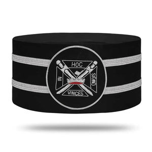 Gorra de Caballería Templaria de Alta Calidad 2026 con Emblema Bordado en Plata y Doble Trenza, Cinturón Ajustable, Servicio OEM - Product Image 1