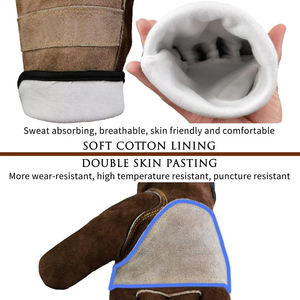 Guantes de seguridad de cuero de alta calidad a precio de mayorista, transpirables y cómodos, guantes térmicos para conductores, para el trabajo. - Product Image 2