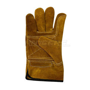 Guantes de Cuero Resistentes al Calor, Color Marrón, Piel de Vaca, Protección Industrial, Seguridad Laboral, Duraderos, para Soldadura y Manipulación - Product Image 2