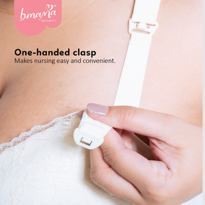 Soutien-gorge d'allaitement antibactérien 7A grande taille avec bande de gel confortable pour la grossesse et le sommeil, avec coussinets fixes - Product Image 3