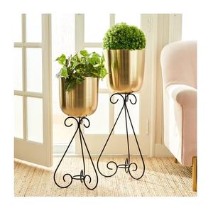 Jardinière élégante et contemporaine en fer, résistante à la rouille, pour la décoration de la maison et du jardin, exportée dans le monde entier depuis l'Inde. - Product Image 4