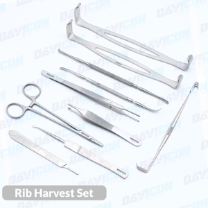 Juego de Instrumentos de Primera Calidad para Extracción de Cartílagos de Costillas, Kit de Herramientas Profesionales para Injerto de Cartílagos de Costillas en Cirugía Plástica y Rinoplastia - Product Image 5
