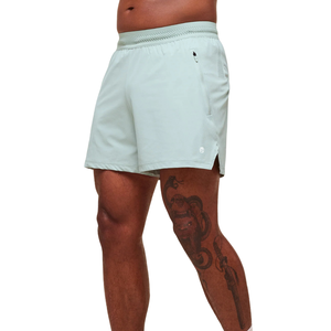 Pantalones Cortos Deportivos de Alto Rendimiento para Hombre, Ajuste Elite, 5 Pulgadas, Transpirables, de Secado Rápido, para Gimnasio, Correr, Entrenamiento, Color Verde Salvia - Product Image 3