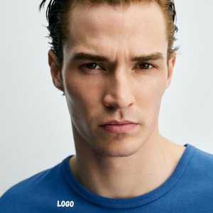 T-shirt à col rond pour homme, coupe classique |   T-shirt basique à manches courtes 100% coton |   T-shirt vierge OEM/ODM à séchage rapide, lavé, vente en gros - Product Image 5