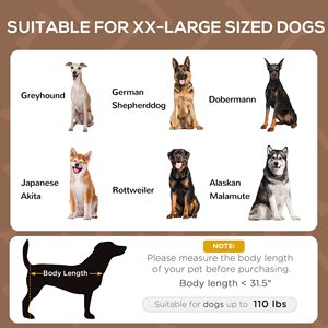 Lit de chien portable 48'' x 36'' avec protection UV et auvent, lit rafraîchissant surélevé pour animaux de compagnie, amovible et lavable pour petits animaux, couleur café - Product Image 4