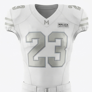 Uniformes de Fútbol Americano Sublimados Personalizados de Fábrica OEM, Manga Corta, Transpirables, de Secado Rápido y Alta Elasticidad para Entrenamiento - Product Image 1