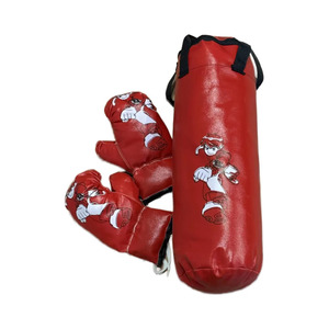 Set de Guantes de Boxeo para Niños con Diseño de Bandera Americana, Bolsa de Boxeo de Cuero PU con Cierre, Antideslizante, Ligero, Unisex, para Uso Doméstico, Artes Marciales - Product Image 4