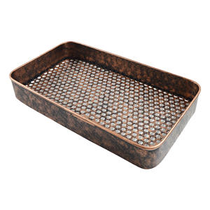 Bandeja metálica de aluminio para decoración del hogar, bandeja decorativa para fiestas, bodas y festivas - Product Image 6