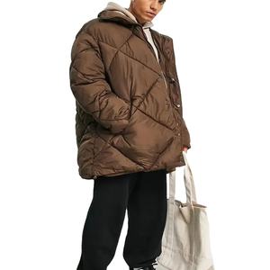 Chaqueta de Invierno Acolchada de Diseñador Más Vendida, con Cuello Alto, Logotipo Frontal, Estampado Extra Grande, Unisex, Personalizada, 2026 - Product Image 3