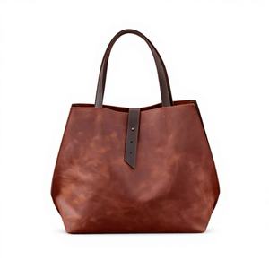 Bolso de Mano de Cuero Genuino para Mujer de Alta Calidad, con Dos Asas, Cierre de Cremallera, Gran Capacidad, Correa para el Hombro, Buena Calidad - Product Image 5