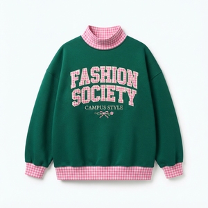 เสื้อสเวตเตอร์คอเต่าผู้หญิง Pretty Club ดีไซน์ปักตัวอักษร สไตล์ Preppy สำหรับฤดูใบไม้ร่วง แขนยาว - Product Image 4