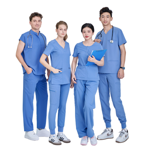 Uniforme FMF personnalisable de haute qualité gommages médicaux ensembles de soins infirmiers hospitaliers pour hommes/femmes toile tissu bas quantité minimale de commande - Product Image 4