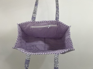 Cotton Floral <b>Tote</b> Bag Women's Summer Autumn Zipper Quilted Shoulder Bag Mini Size Washable Spacious Handbag Customized Color - Product Image 3