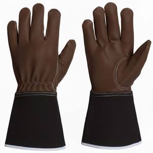 Guantes de Cuero Largos Resistentes al Calor para Soldadura TIG, Chimenea, Camping y Actividades al Aire Libre - Product Image 6