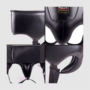 Protège-entrejambe de boxe OMIKA INTERNATIONAL Pro - Unisexe, en cuir résistant aux chocs, mousse haute densité, protection personnalisable avec logo - Product Image 4