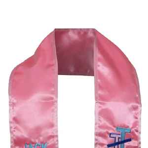 Estola de Graduación Jack and Jill, Banda de Honor Bordada en Satén, Personalizable, para Ceremonias Universitarias, Fraternidades y Hermandades - Product Image 5