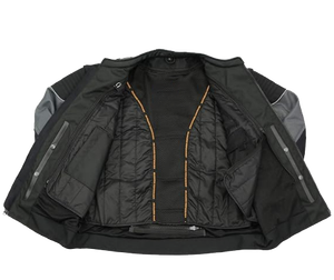 Men's Black Textile <b>Motorcycle</b> <b>Jacket</b> Reflective Skull Design CE Armored Waterproof Windproof Protective Riding <b>Jacket</b> Adventure - Product Image 5