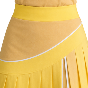 Ensemble polo et jupe plissée pour femme, thème Miel Citron, pour le tennis et le golf, vêtements de sport athlétiques personnalisés, respirants et anti-humidité - Product Image 5